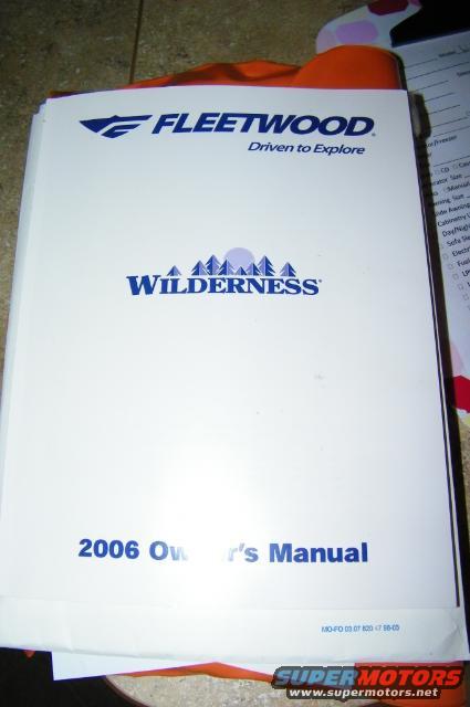 fleetwood 5th wheel owners manual